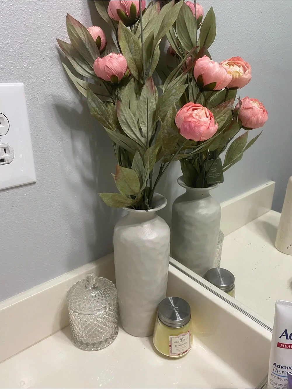 Neutral Greige Textured Terracotta Vase